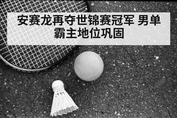 安赛龙再夺世锦赛冠军 男单霸主地位巩固